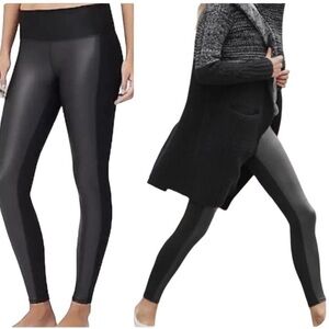 Athleta Gleam Faux Leather Leggings
